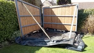 12ft x 6ft Summerhouse Base - Walls Erected