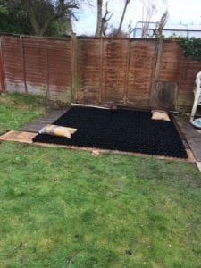 7ft x 7ft Shed Base Review - Base Laid