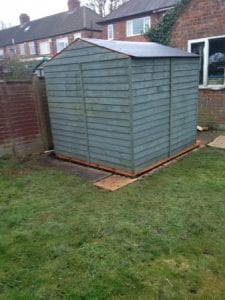 7ft x 7ft Shed Base Review - Shed Installed