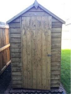 6ft x 4ft Plastic Shed Base Install - Finished Shed