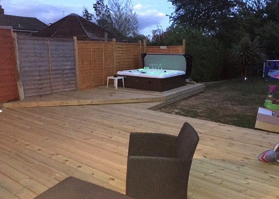 7ft x 7ft Hot Tub Base - Customer Review Featured Image