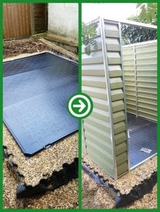 8ft x 6ft Metal Shed Base Installation - Shed Built