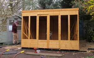 10ft x 8ft Plastic Summerhouse Base Installing Doors