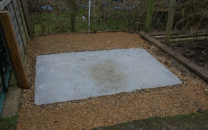 Greenhouse Base Extension Gravelled