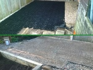 Two Plastic Shed Base Installations - Work