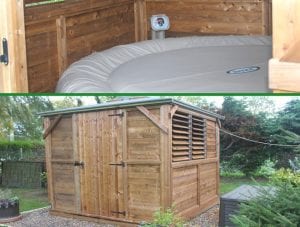 10ft x 10ft Shed with Inflatable Hot Tub Inside Conclusion
