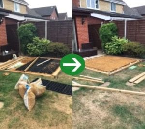 6ft x 4ft Plastic Shed Base Under Decking And Hot Tub Work