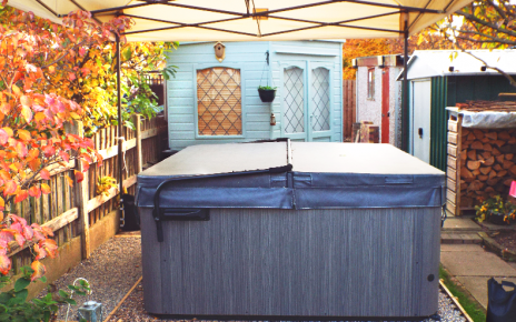 7ft x 7ft Hot Tub Base Under An Artesian Spa Hot Tub - Featured Image