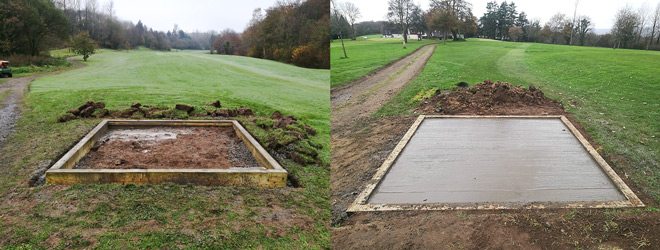 Rubber Tiles Used To Create All Weather Tee