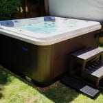 7ft x 7ft Hot Tub Base Installed Under A Riptide Hot Tub - Featured Image