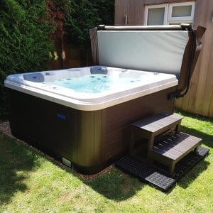 7ft x 7ft Hot Tub Base Installed Under A Riptide Hot Tub - Hot Tub Installed