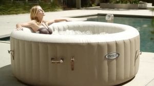 Intex Hot Tub In Use