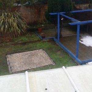 7ft x 7ft Hot Tub Base - Base Installed