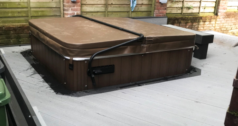 6ft x 6ft Hot Tub Base Install - Featured Image