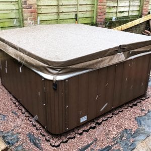 6ft x 6ft Hot Tub Base Install - Hot Tub Installed