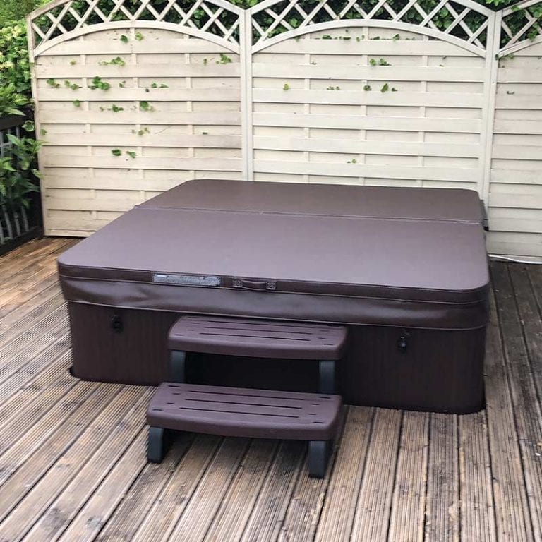 8ft x 8ft Hot Tub Base Installed Under Hotspot Hotspring Spa