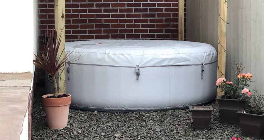 Inflatable Hot Tub Base Under Lay-Z-Spa - Featured Image