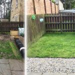 Grass Protection Mesh & Plastic Edging Used On Back Garden - Featured Image