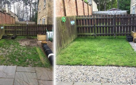 Grass Protection Mesh & Plastic Edging Used On Back Garden - Featured Image