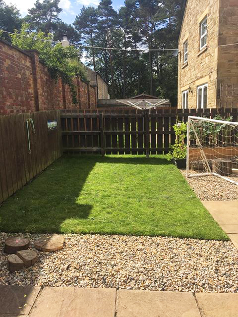 Grass Protection Mesh & Plastic Edging Used On Back Garden - Image 2