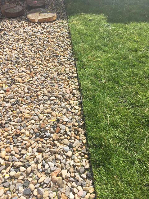 Grass Protection Mesh & Plastic Edging Used On Back Garden - Image 3