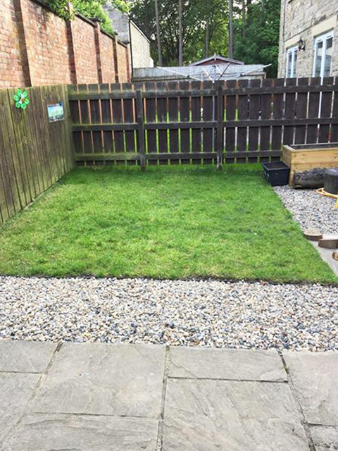 Grass Protection Mesh & Plastic Edging Used On Back Garden - Image 4