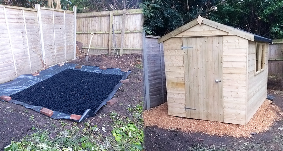 8ft x 6ft Forest Garden Shed & Base Installation - Feature Image