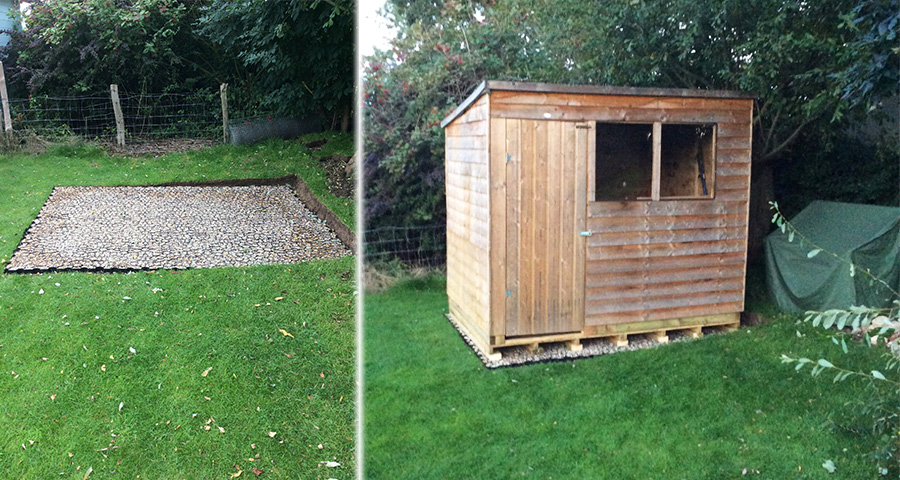 8ft x 6ft Plastic Shed Base Installation - Featured Image