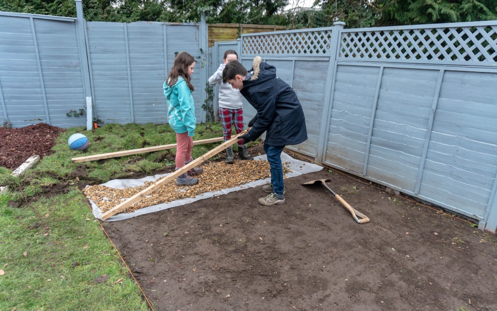 plastic shed base installation by renovation bay-bee