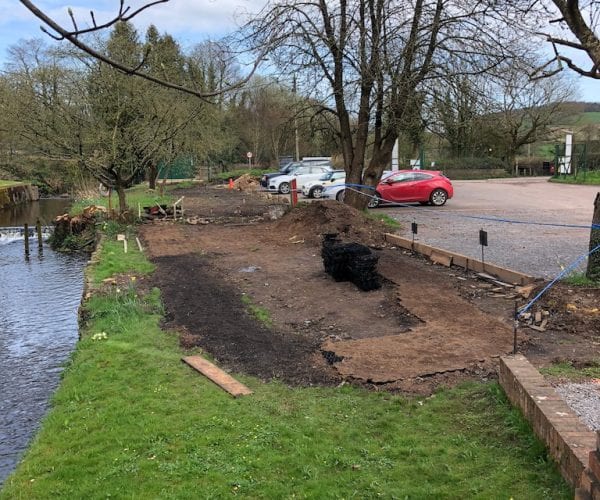 Soil Excavated & X-Grid Being Installed and Filled