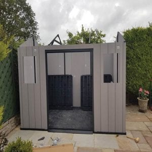 Keter Oakland 11'x7.5' Customer Review - Walls Erected