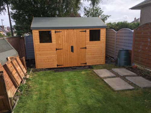 12ft x 8ft Plastic Shed Base Review - Shed Installed