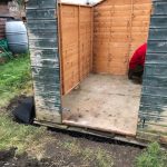 8ft x 6ft Plastic Shed Base Under Old Shed - Shed Assembled