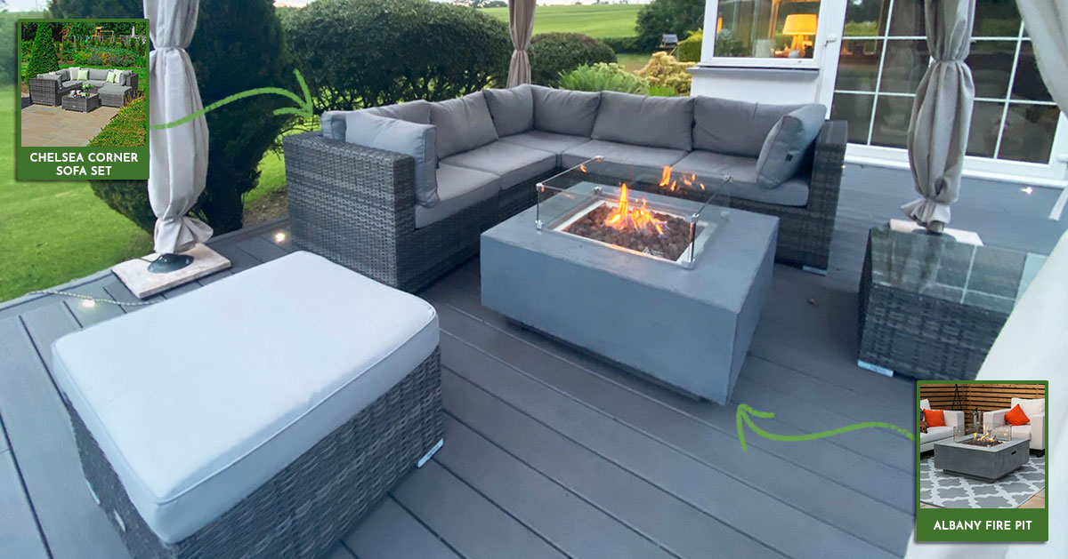 Chelsea Corner Sofa Set & Albany Fire Pit - Customer Review