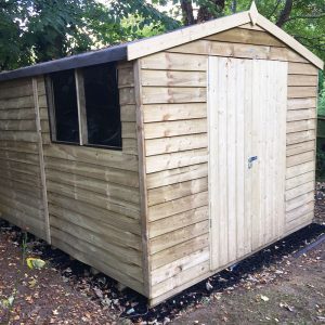 Self-Built Shed & 10ft x 8ft Plastic Shed Base Installation - Image 4