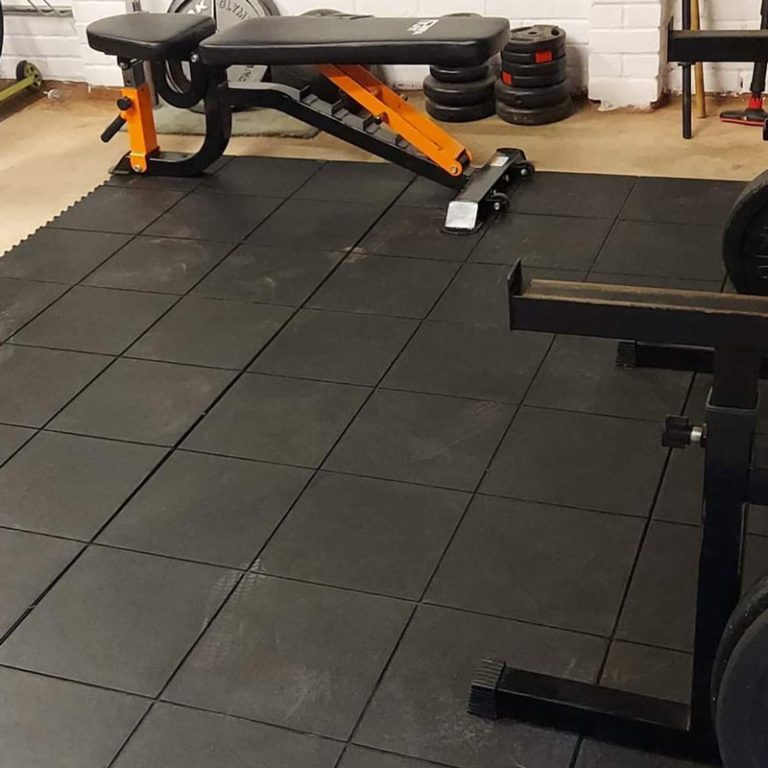 Rubber Gym Mats Under Bench Press