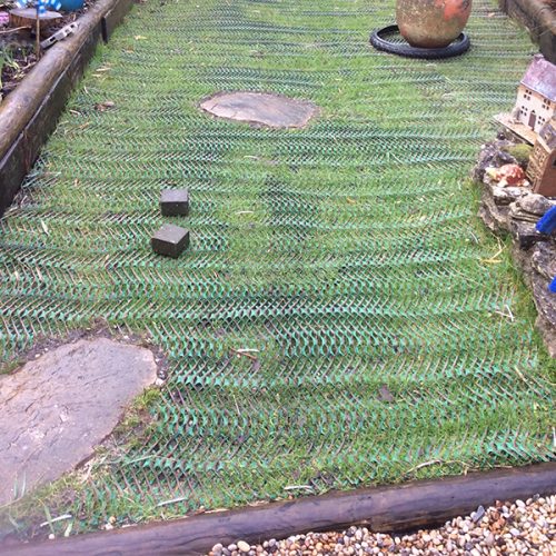 Grass-Reinforcement-Mesh-On-Garden---Bottom-of-Garden