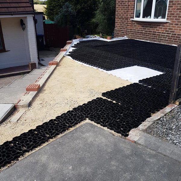 Membrane & X-Grid laid onto sub-base