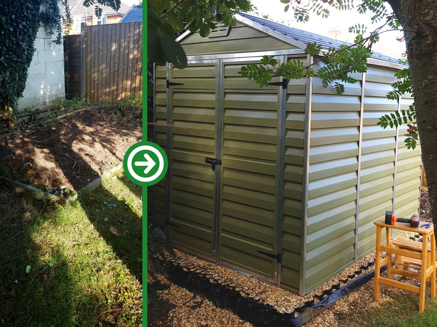 8ft x 6ft Metal Shed Base Installation - Featured Image