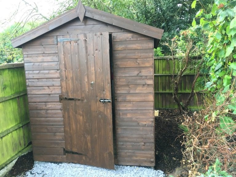 Customer Installation 8ft x 6ft Plastic Shed Base Featured Image