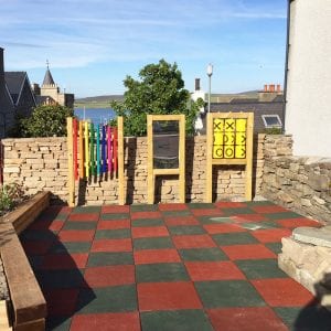 Rubber Tiles Used To Create Sensory Play Area - Finished Project