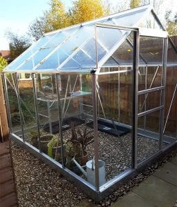 Installed Greenhouse on Greenhouse Base