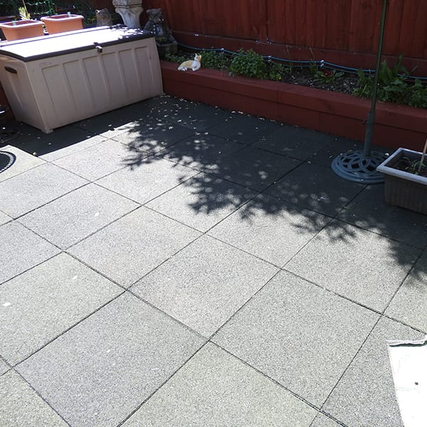 Rubber Tile Black The Garden Range