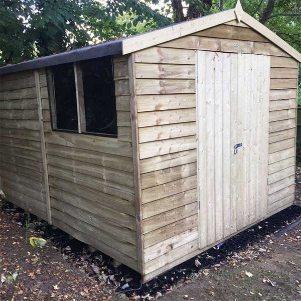 10ft x 8ft Plastic Shed Base With Shed