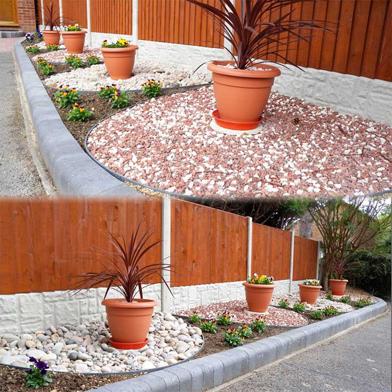 Installing plastic edging for landscaping gaifarms