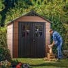 Keter Newton 7.5x7 Plastic Garden Storage Shed - Image 2