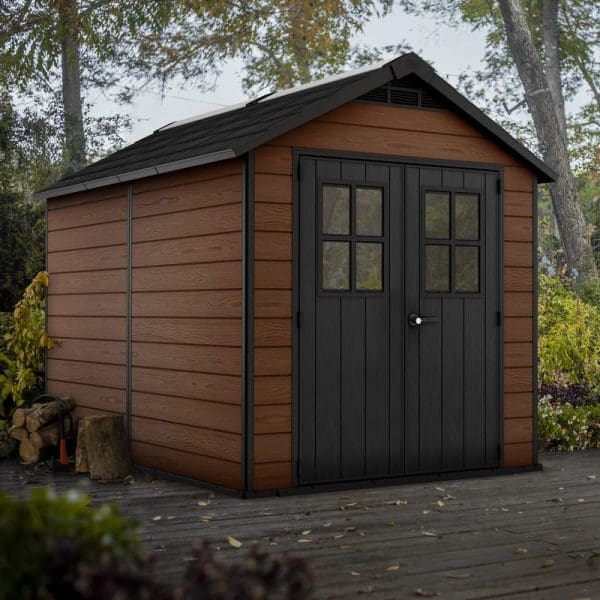Keter Newton 7.5x11 Plastic Garden Storage Shed