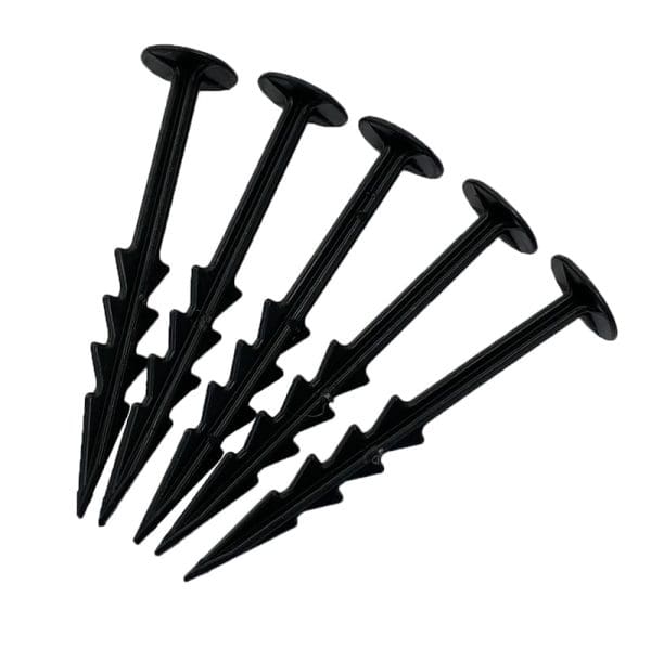 Plastic Fixing Peg 150mm - Black 100pk