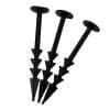 Plastic Fixing Peg 190mm - Black 20pk
