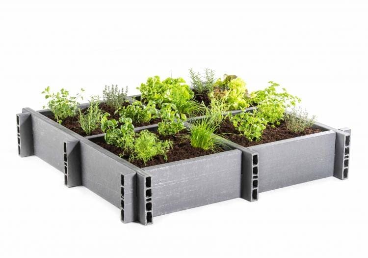 WDDH Fabric Raised Garden Bed Planter Raised Beds Felt Plant Pot Rectangle Planter Herb Flower Vegetable Plants Bed Garden Planting Aeration Fabric Container 
